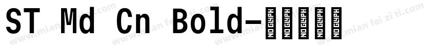 ST Md Cn Bold字体转换